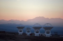 ALMA antennas at OSF